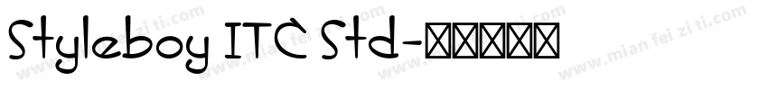 Styleboy ITC Std字体转换